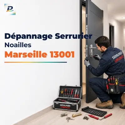 Dépannage serrurier à Noailles Marseille 13001 – ouverture de porte et réparation de serrure