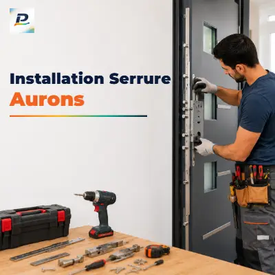 Installation de serrure par un serrurier Aurons