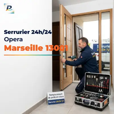 Serrurier 24h/24 à Opera Marseille 13001 – dépannage d’urgence et ouverture de porte